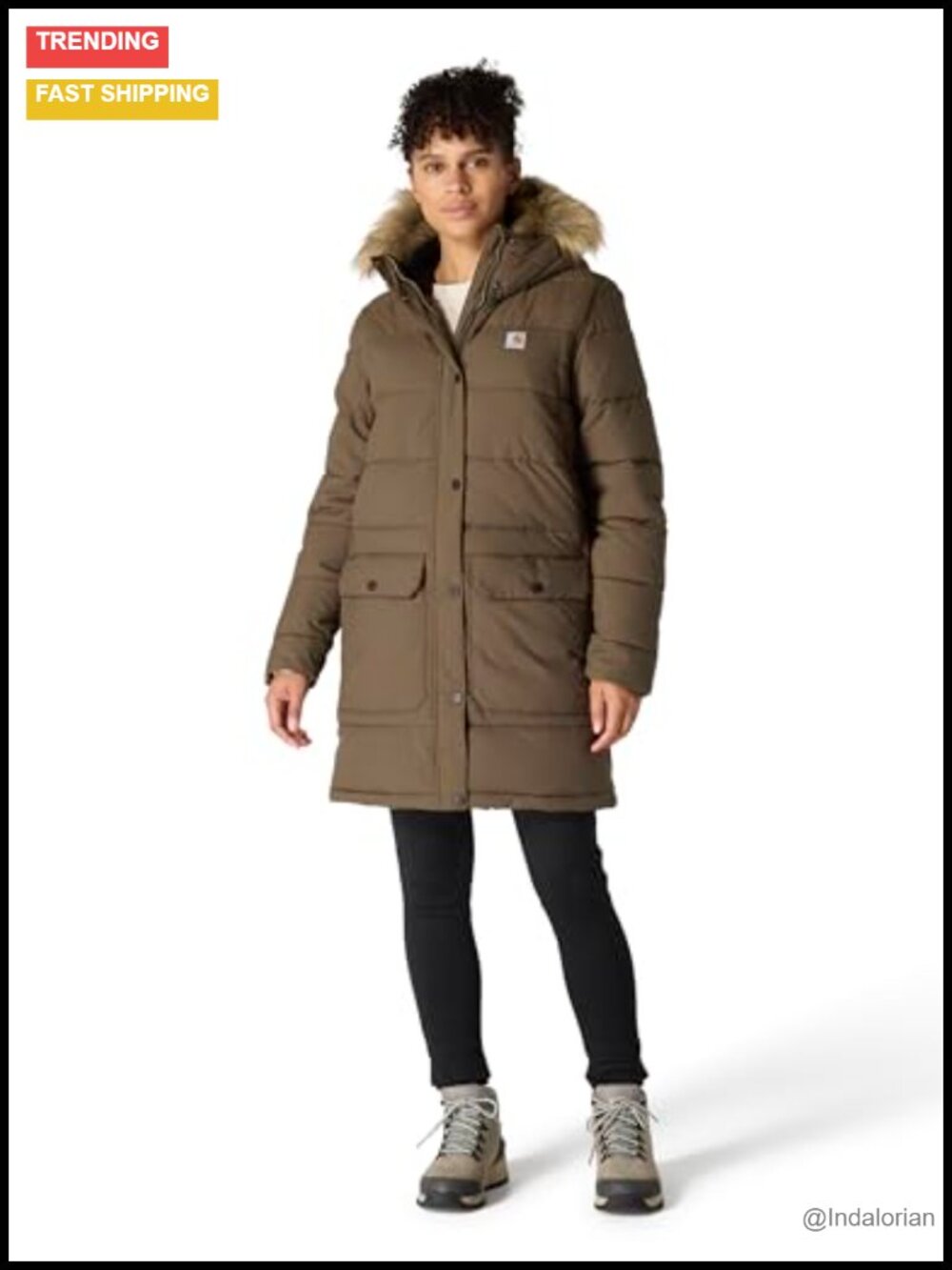 Carhartt Women's Relaxed Fit Midweight Utility Coat Nylon Insulated Jacket